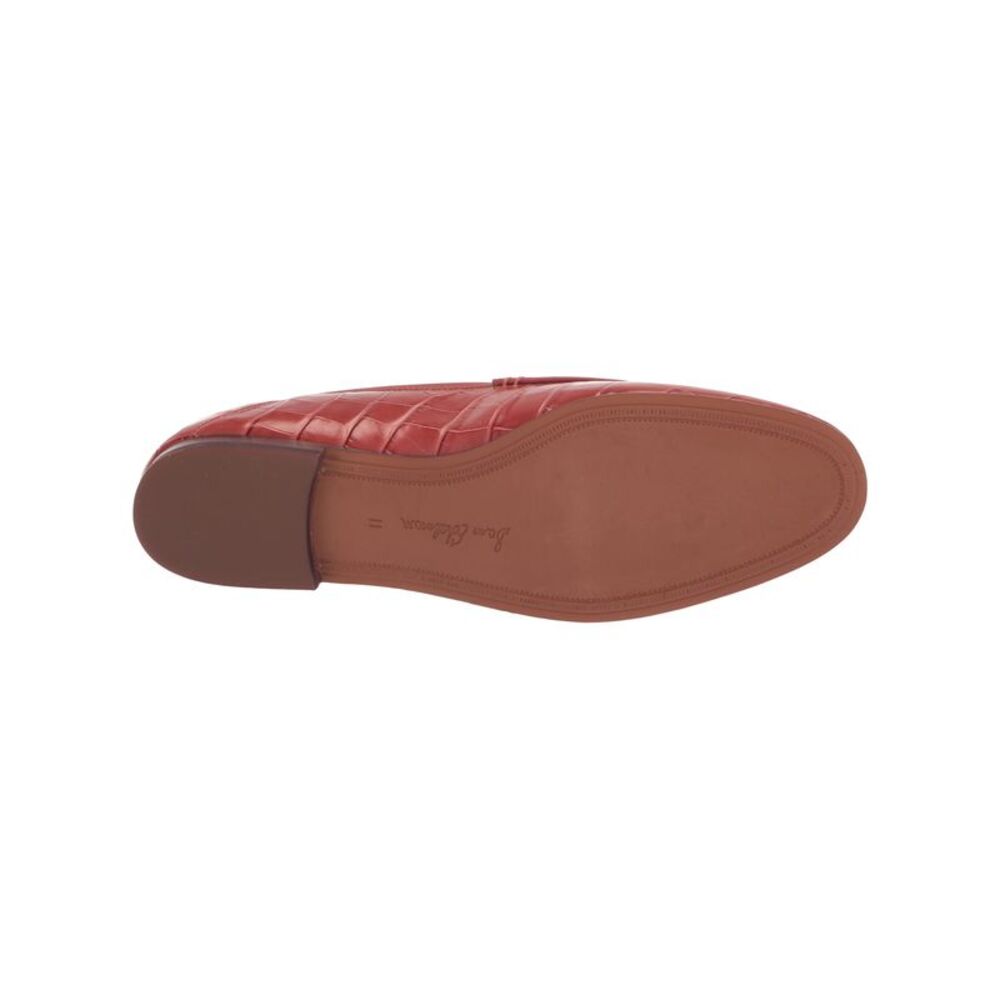 NWT SAM EDELMAN Womens Red Horsebit Loraine Slip On Leather Loafers 9.5 M - Picture 4 of 5